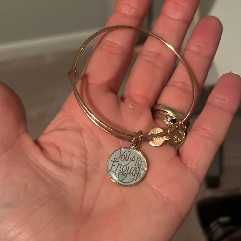 Alex and Ani Gold 'You Are Enough' Charm Bracelet